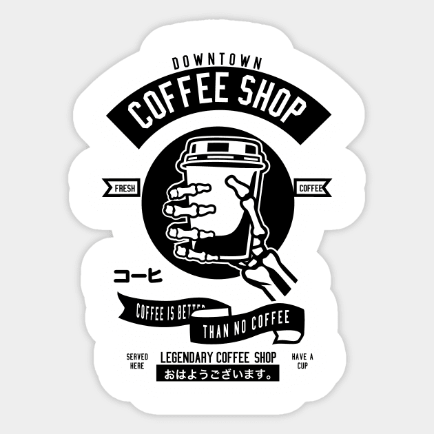 Coffee Shop Sticker by Cup of Tee